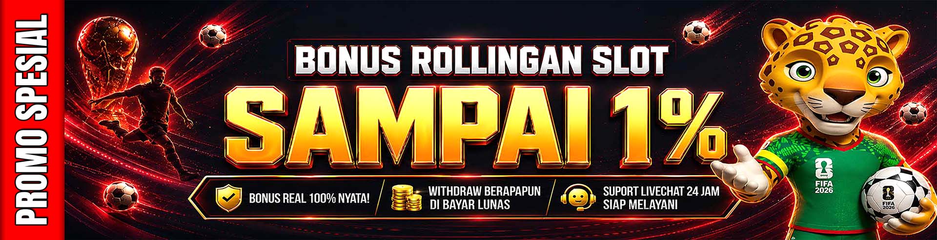 BONUS ROLLINGAN SLOT 1%